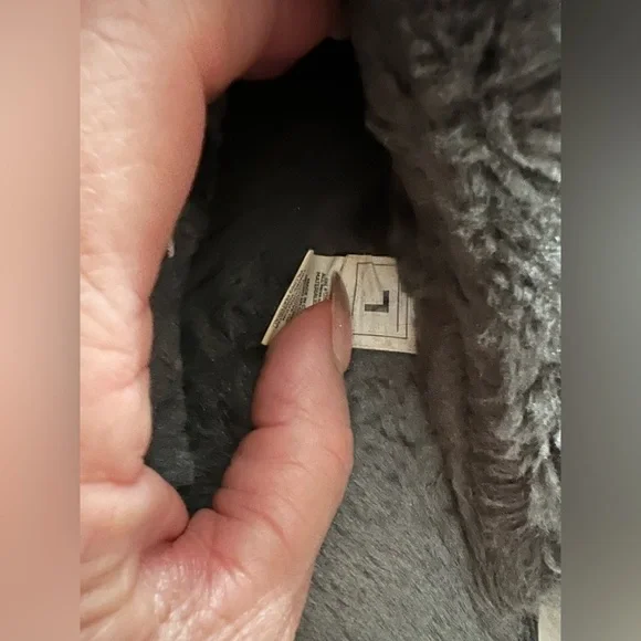 Seattle Seahawks Women's Glitter Open Back Fur Moccasin Slippers Size Large 9-10 - Picture 14 of 15